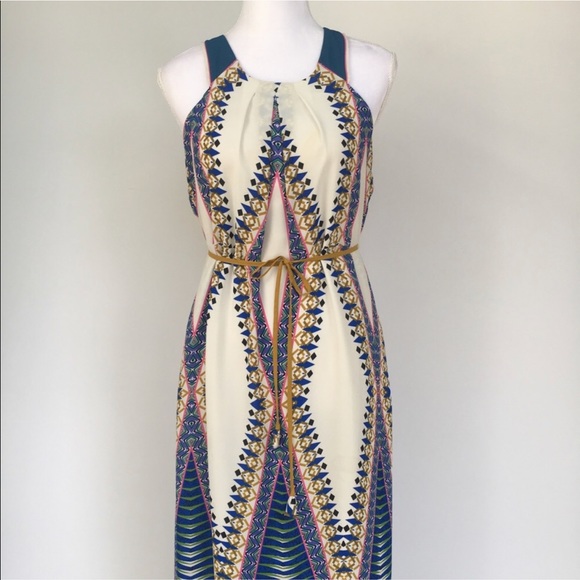 Anthropologie Maeve Pakpao Belted Maxi Dress - Picture 2 of 8